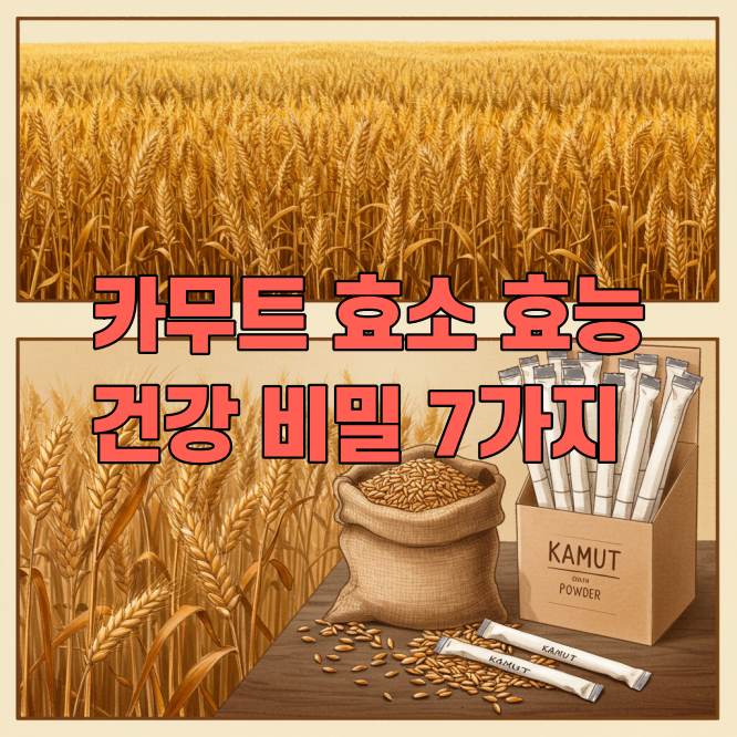 카무트 효소 효능, 고대 곡물의 건강 비밀 7가지