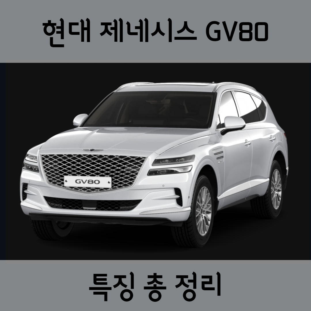 현대 2022 제네시스 GV80 준대형 SUV - 특징 총 정리