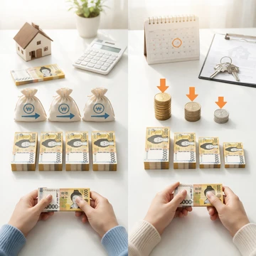 원리금균등과 원금균등 차이 상환 예시1