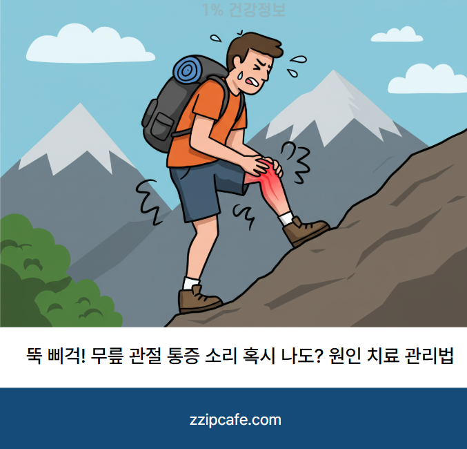 뚝 삐걱! 무릎 관절 통증 소리 혹시 나도? 원인 치료 관리법