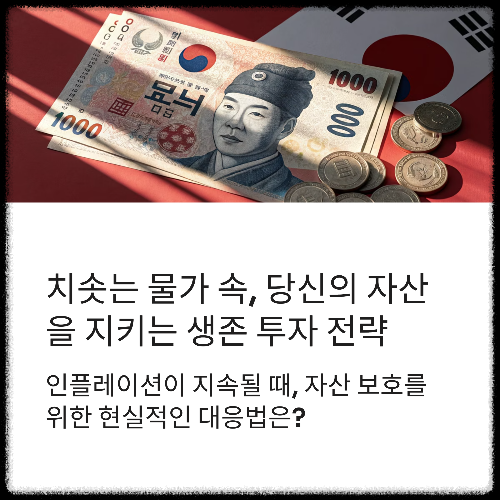 치솟는 물가 속, 당신의 자산을 지키는 생존 투자 전략