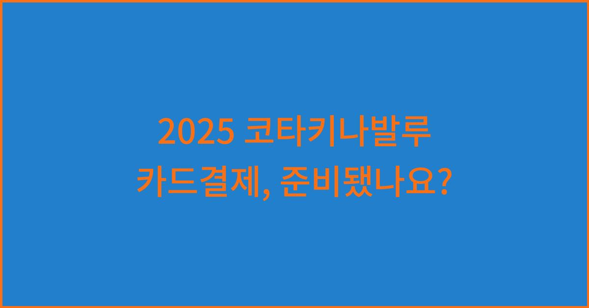 2025 코타키나발루 카드결제