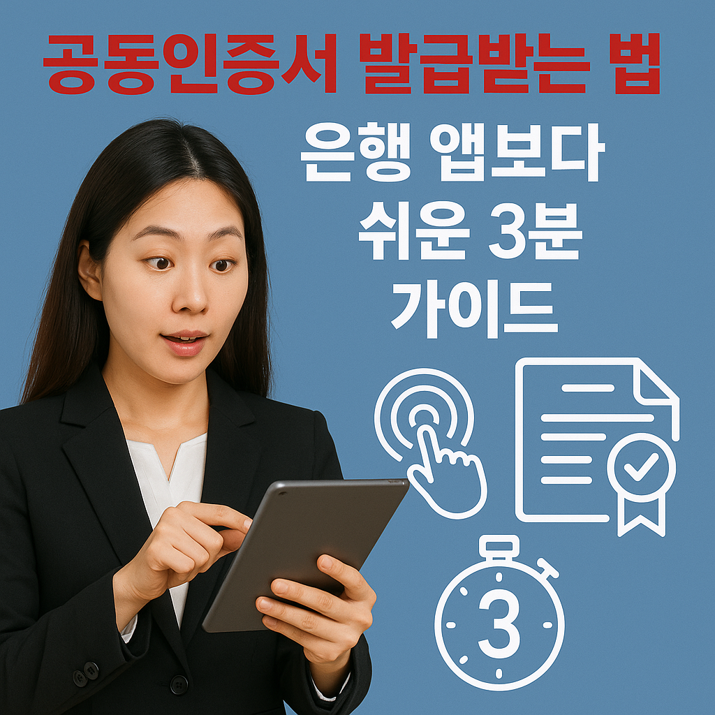 공동인증서 발급받는 법, 은행 앱보다 쉬운 3분 가이드