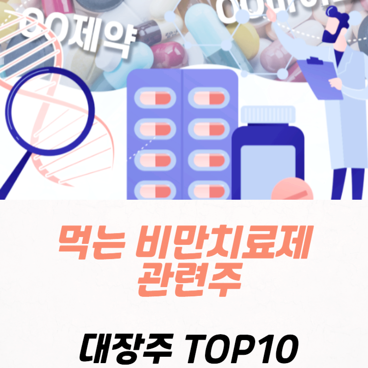 먹는 비만약 비만치료제 관련주 TOP10