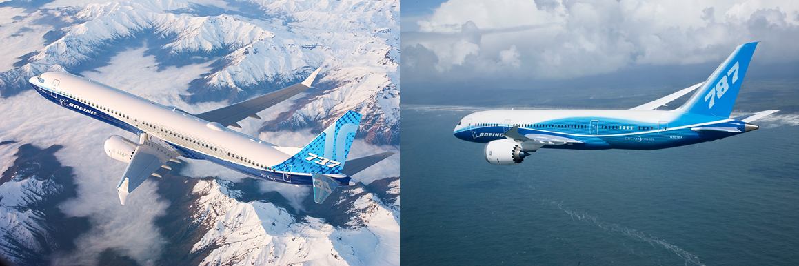 보잉의 미래 먹거리 보잉 737 맥스와 보잉 787 드림라이너