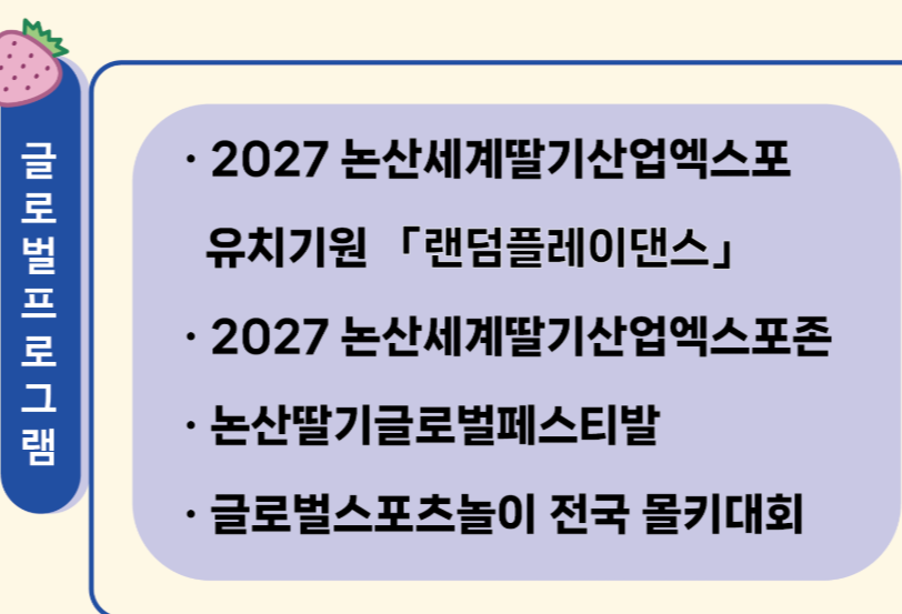 2025 논산딸기축제 글로벌프로그램