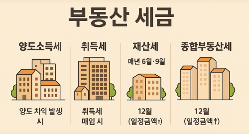 부동산 분양권 세금 절세 - 양도소득세, 취득세, 종부세 납부 시기