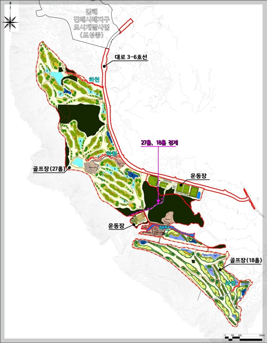 [김해 진례] 김해복합스포츠ㆍ레저시설 조성사업 위치 및 토지이용계획(안)