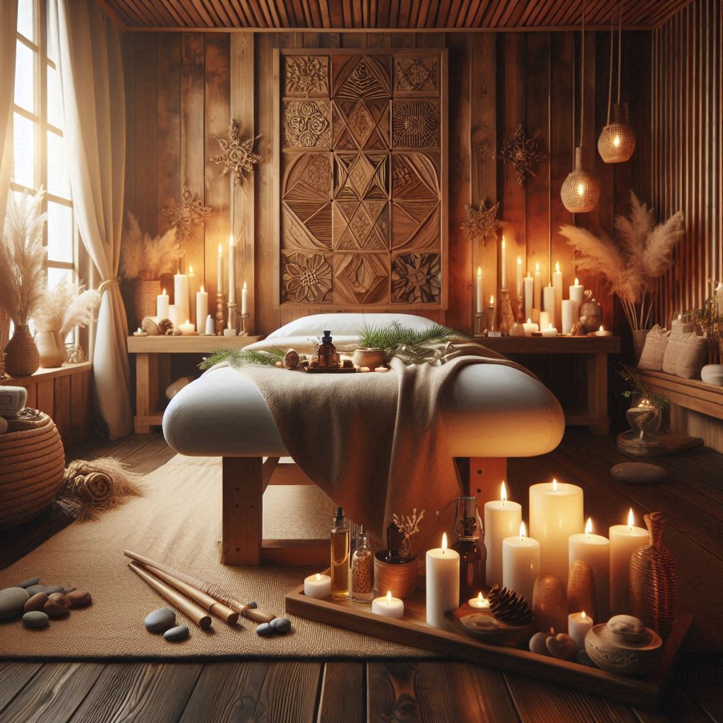 피부,체형관리 샵 배경