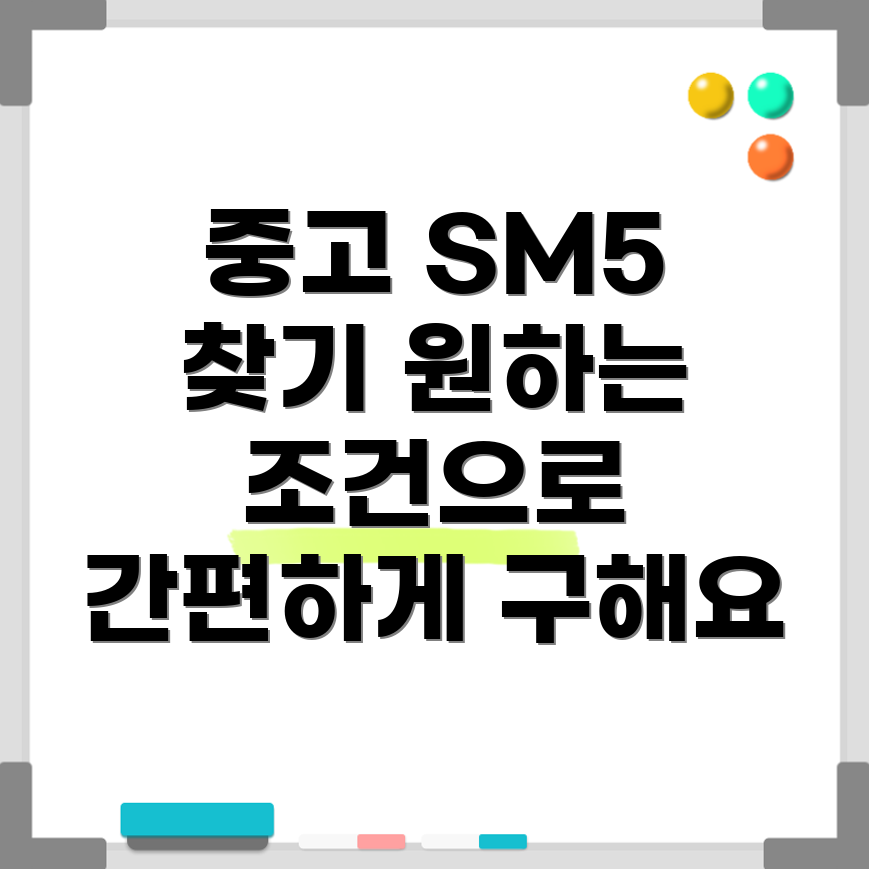 뉴 SM5 중고차