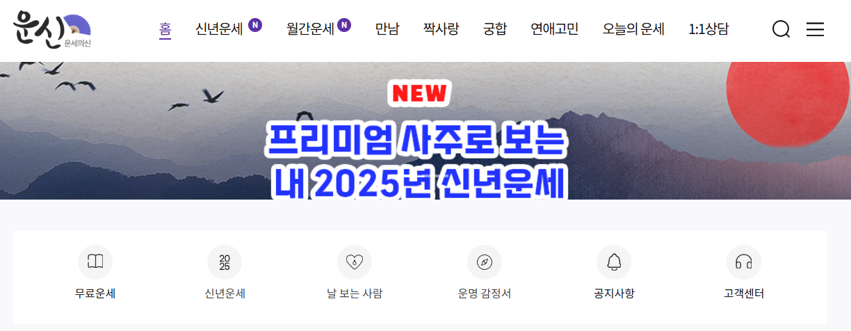 2025년 띠별 운세와 신년운세 보는 시기, 을사년 무료 새해 사주풀이