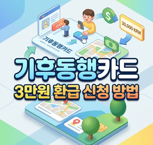 기후동행카드 신청방법 3만원 환급