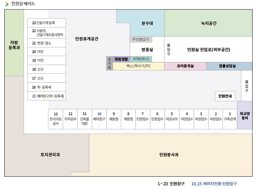 아산시청 민원실