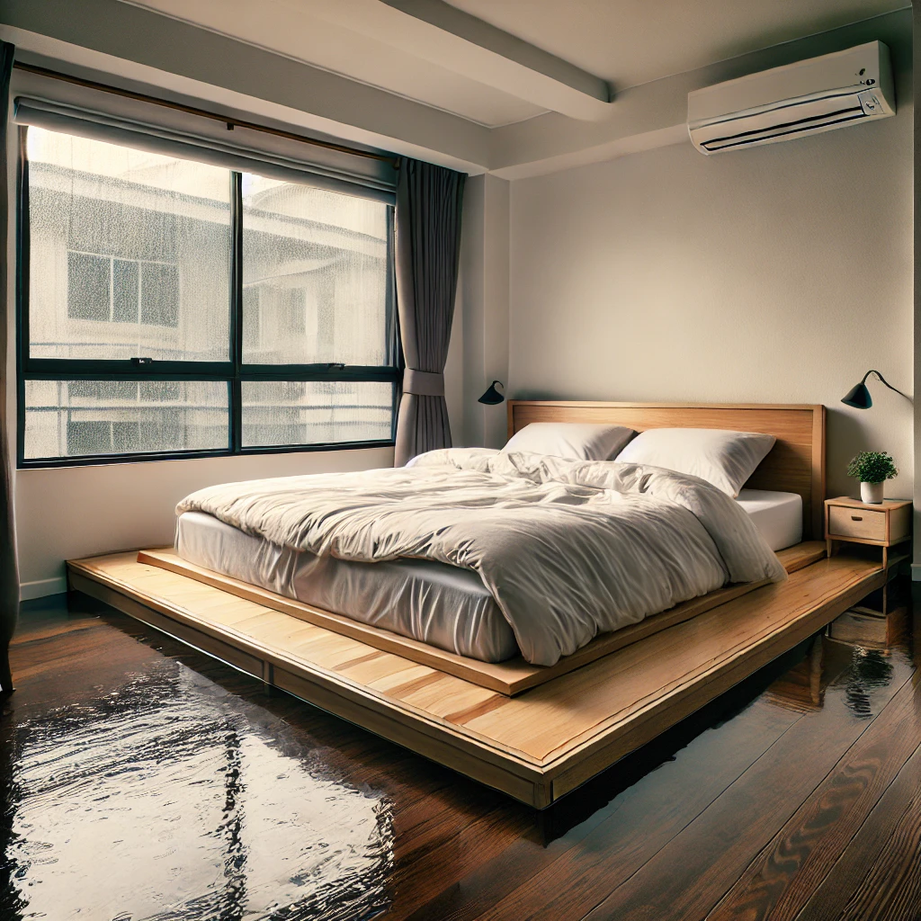 침대 프레임 사용