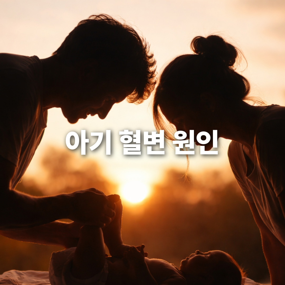 기저귀에 피가 묻어 있어요! 아기 혈변 이유 총정리🩸