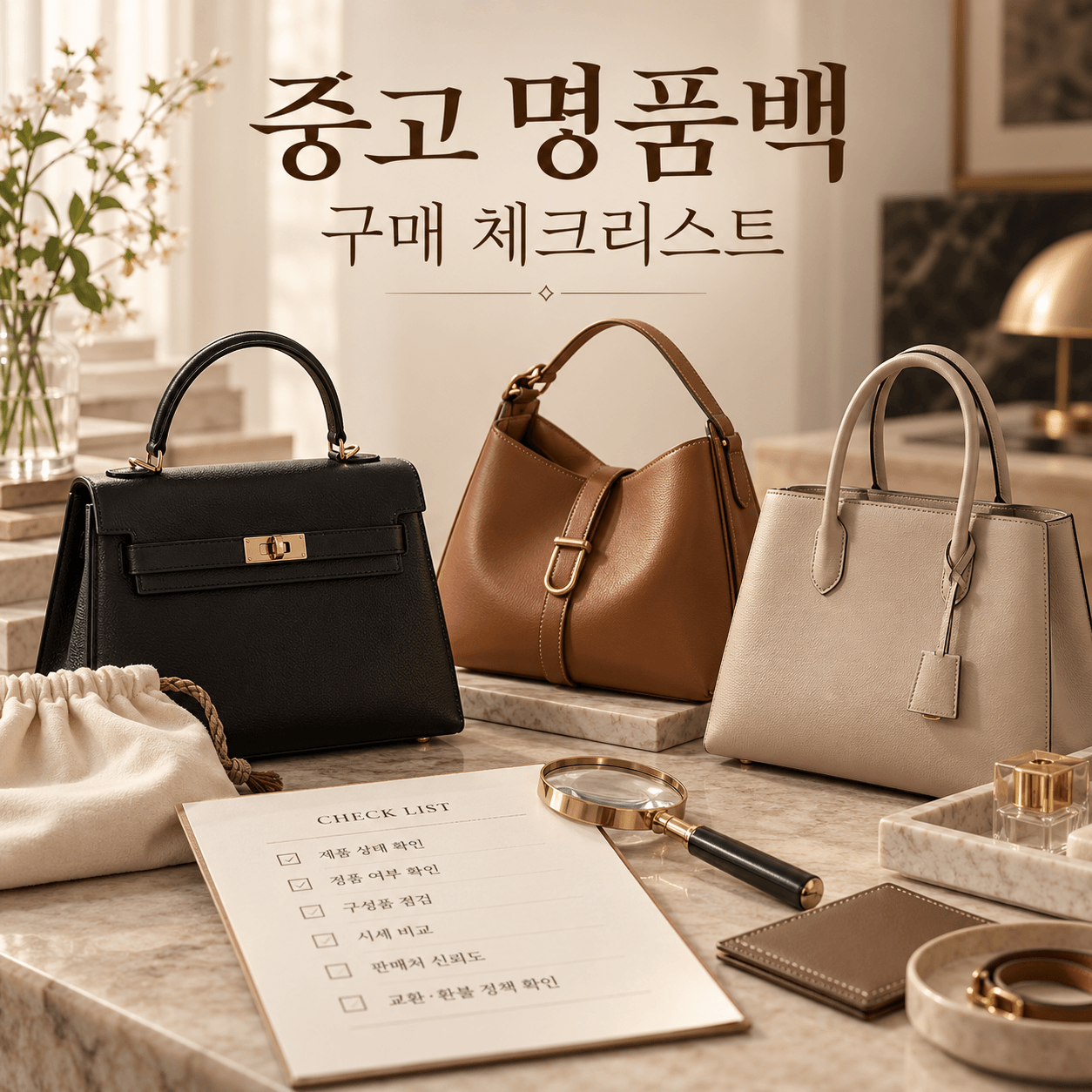 중고 명품백 구매 체크리스트