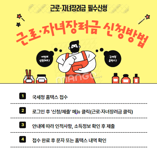 근로&middot;자녀장려금 신청방법