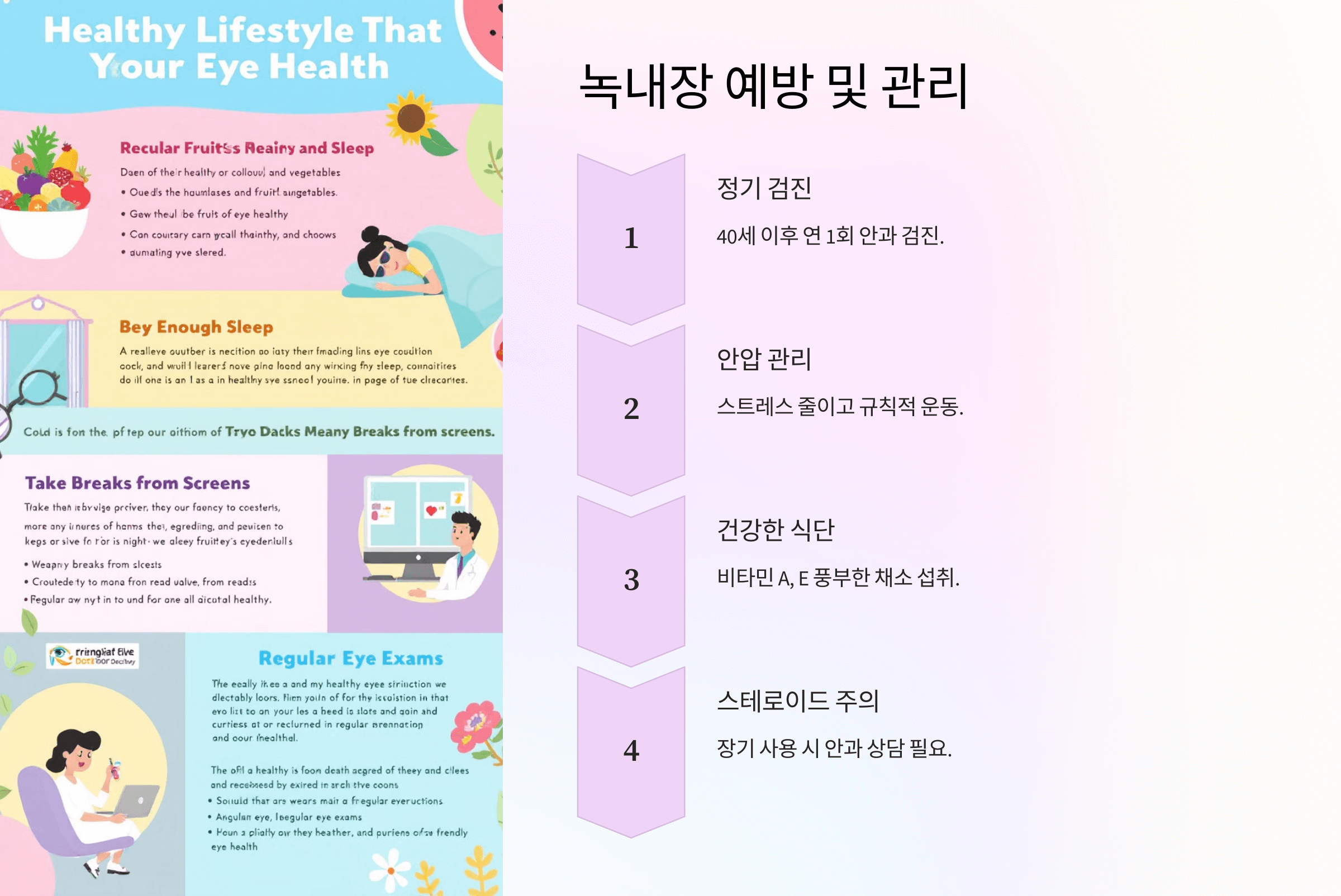 녹내장과 관련된 사진입니다.