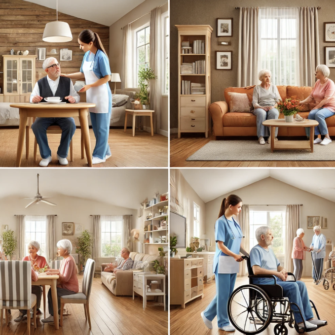방문요양 및 시설요양 관련 사진.