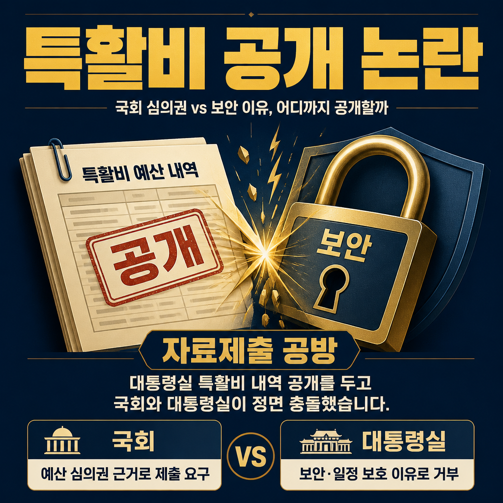 특활비 공개 논란