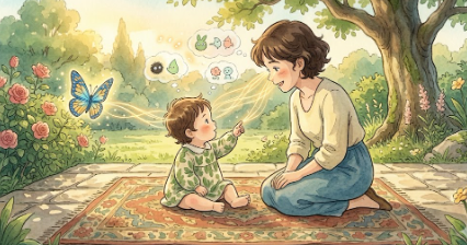 토마셀로 손가락질 육아 현장