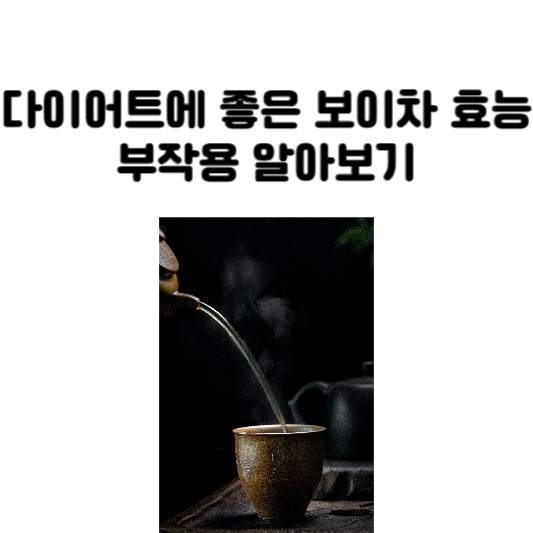 다이어트에 좋은 보이차 효능과 부작용&#44; 섭취 방법