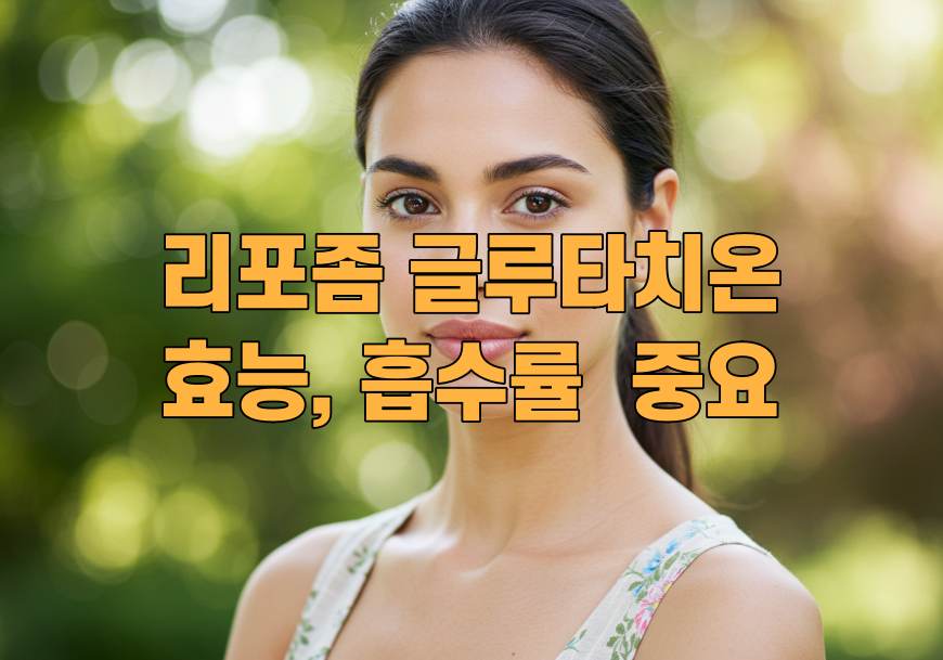 리포좀 글루타치온 효능, 흡수율이 핵심인 진짜 이유