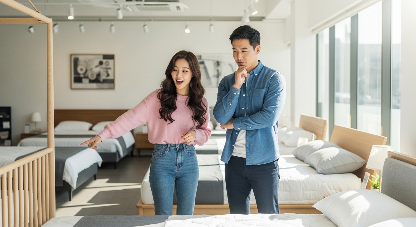 더블침대 vs 트윈침대