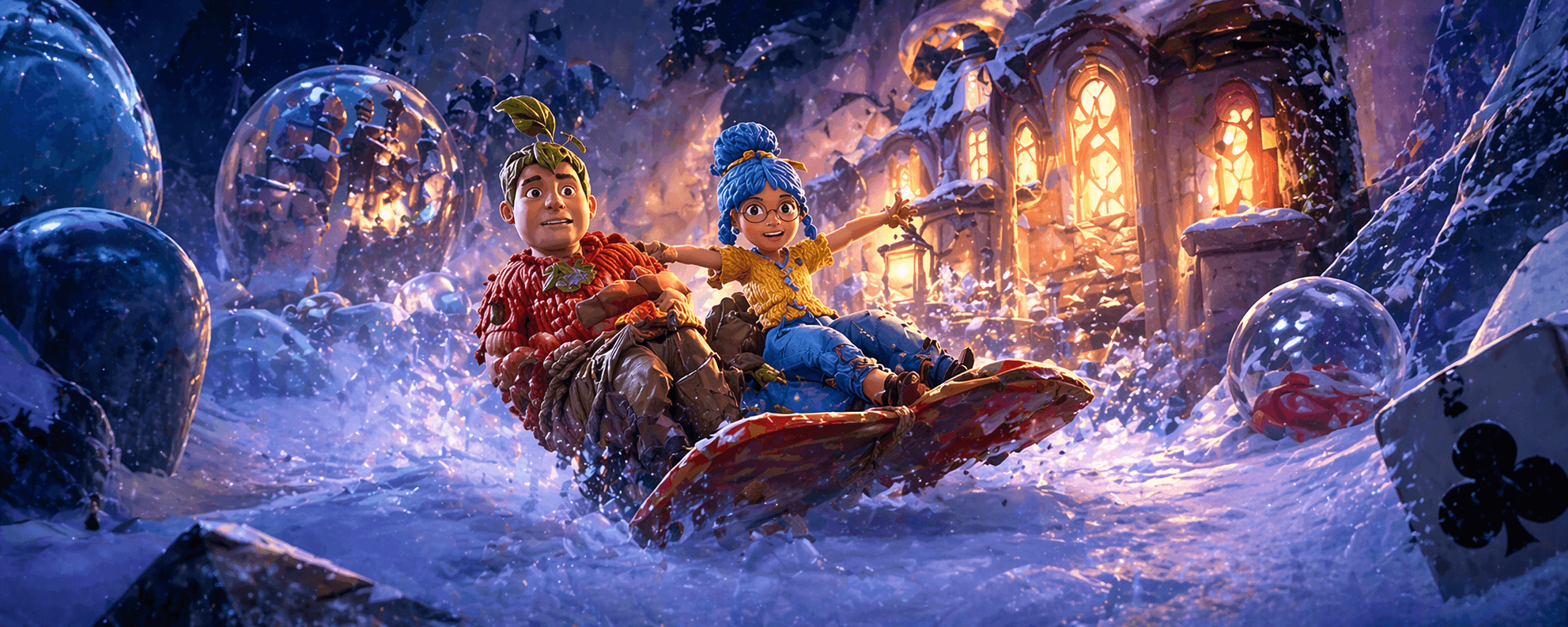 It Takes Two 썰매를 타고 있는 코디와 메이