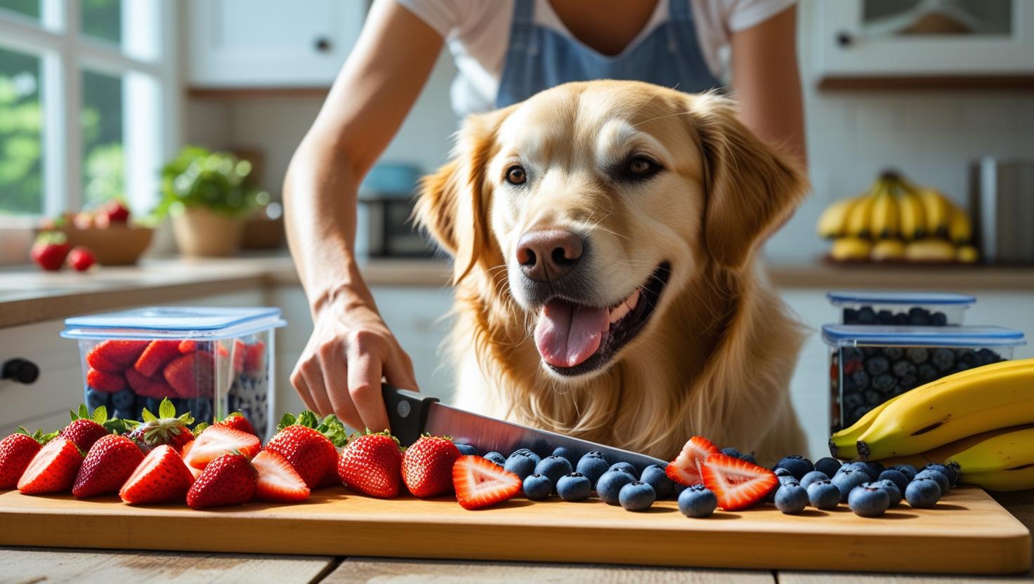 강아지에게 안전한 여름 과일