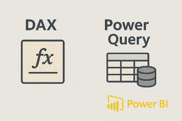 Power BI에서 DAX와 Power Query 비교 분석