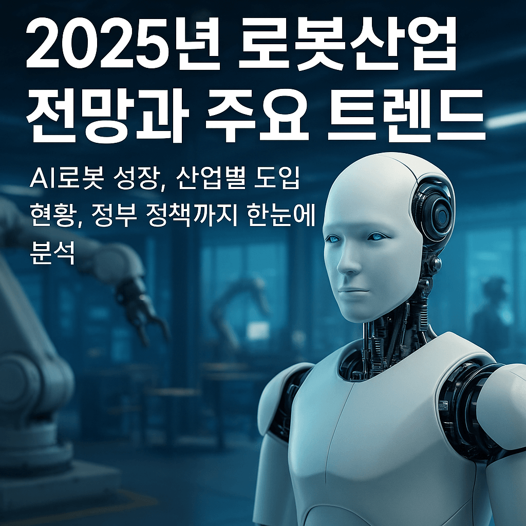 2025년 로봇산업 전망과 주요 트렌드: AI로봇 성장, 산업별 도입 현황, 정부 정책까지 한눈에 분석
