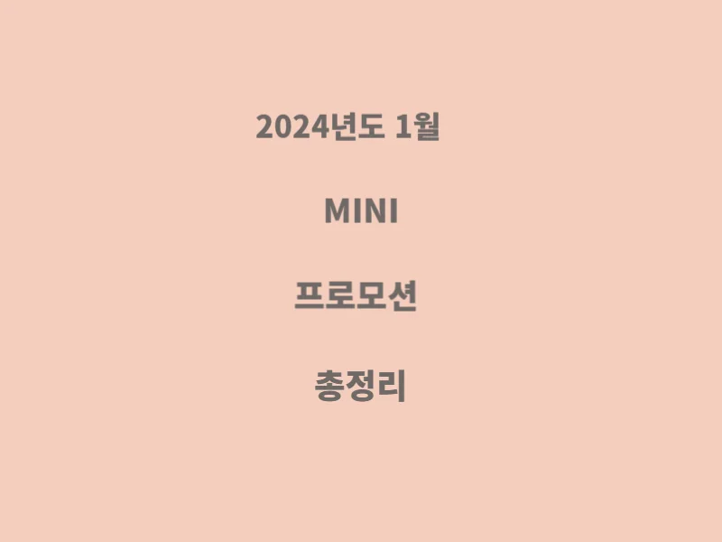 MINI-프로모션