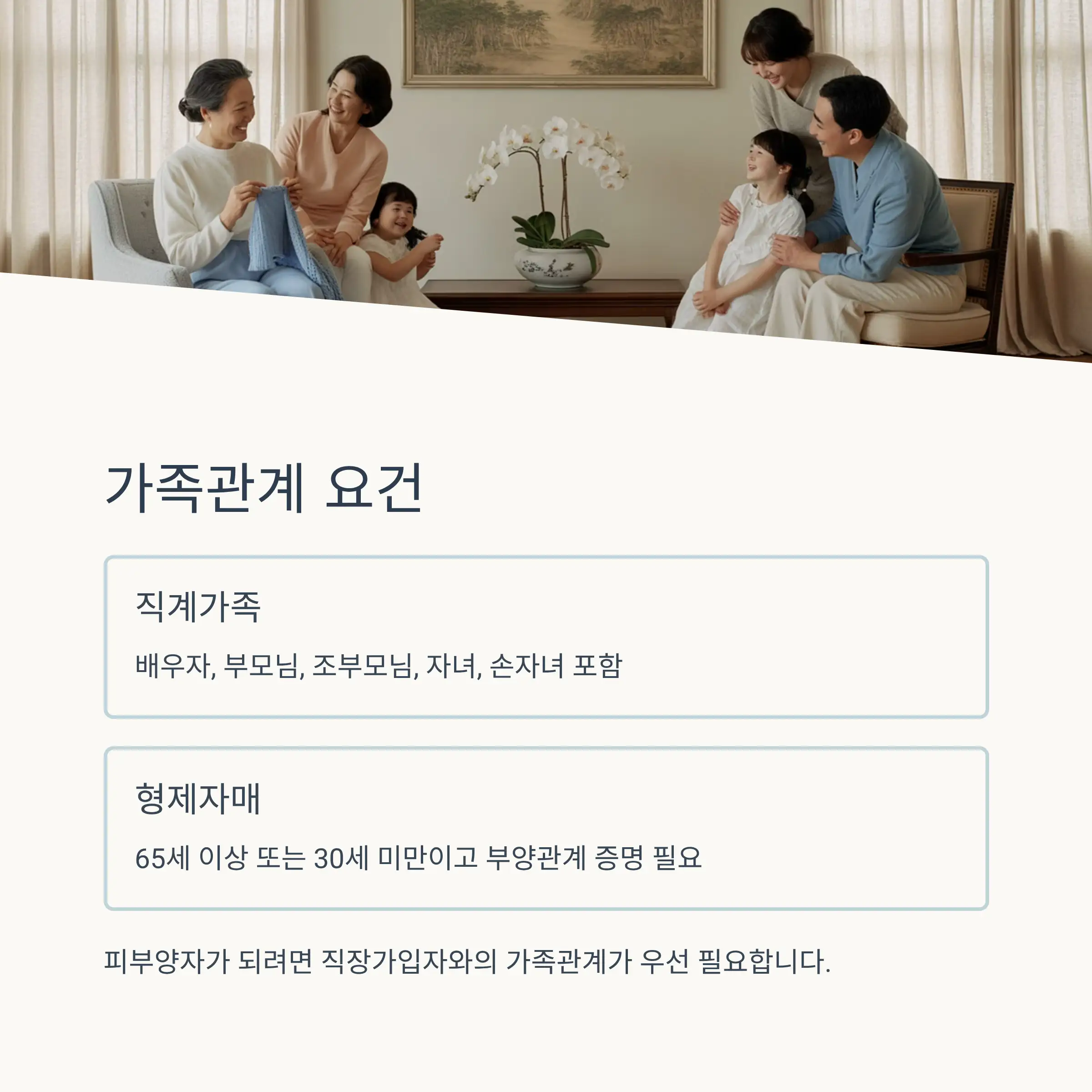 피부양자 소득 기준 및 계산법