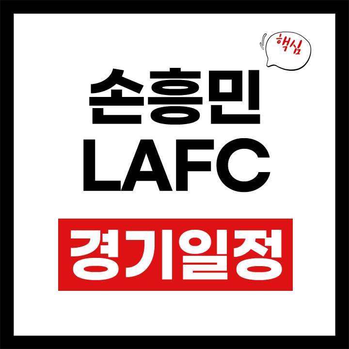 손흥민 경기일정