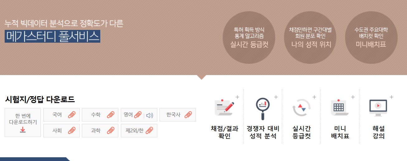 2025 수능 답지와 가채점