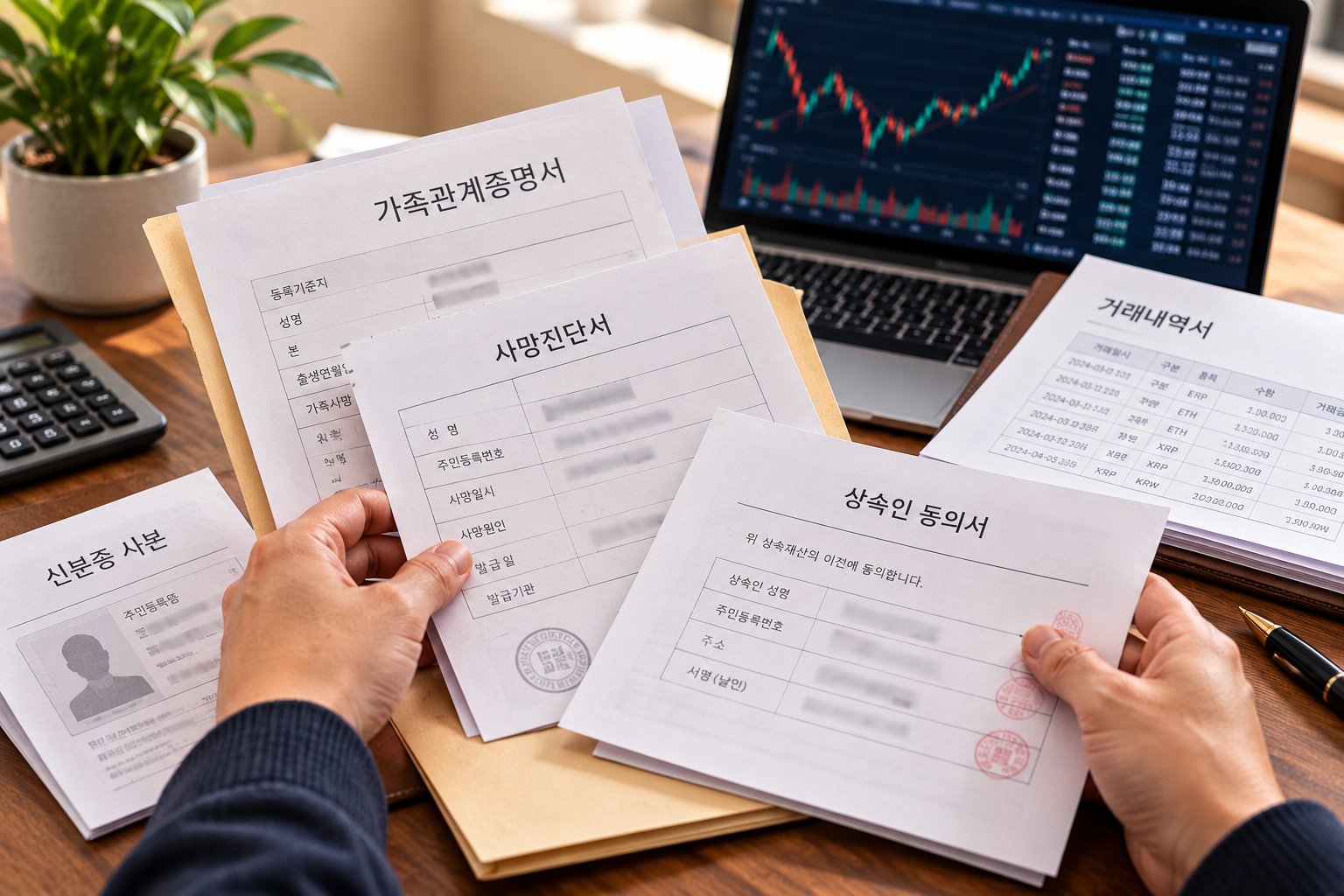 가상자산 상속 조회에 필요한 가족관계증명서와 서류