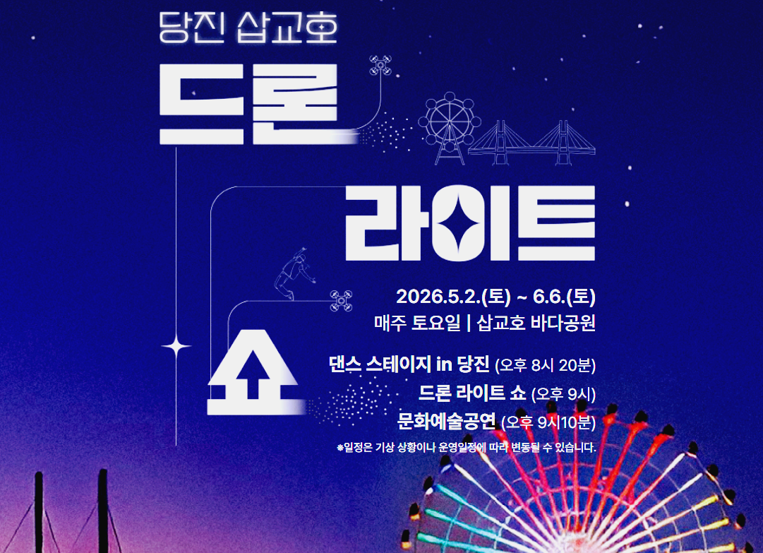 당진 삽교호 드론쇼