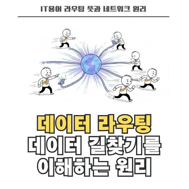 인터넷 데이터 이동과 네트워크 경로 배정 원리