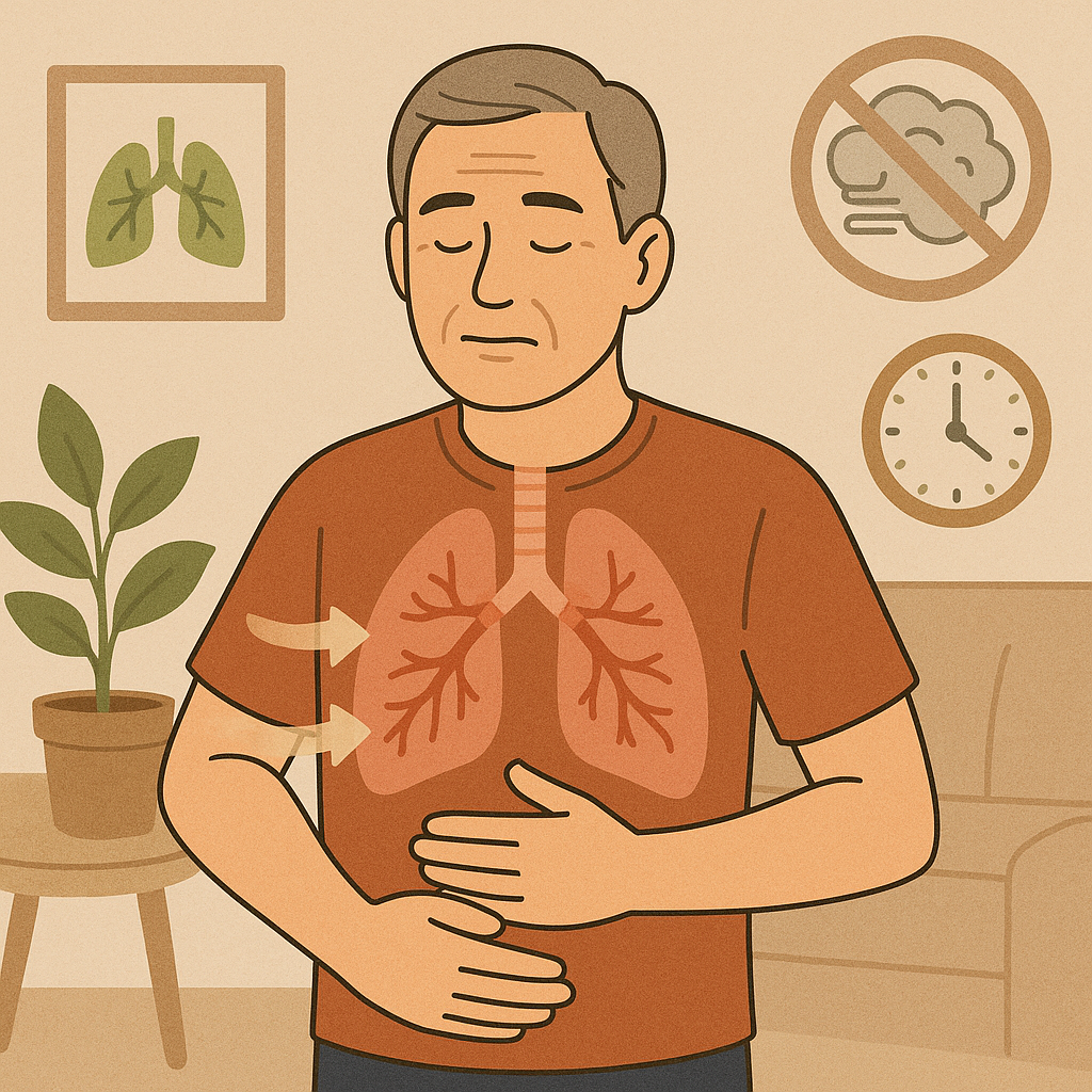 중년 호흡기 질환 관리법 (폐기능, 미세먼지, 호흡운동)