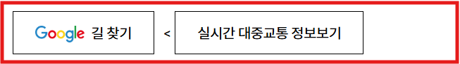 실시간 대중교통정보 보기