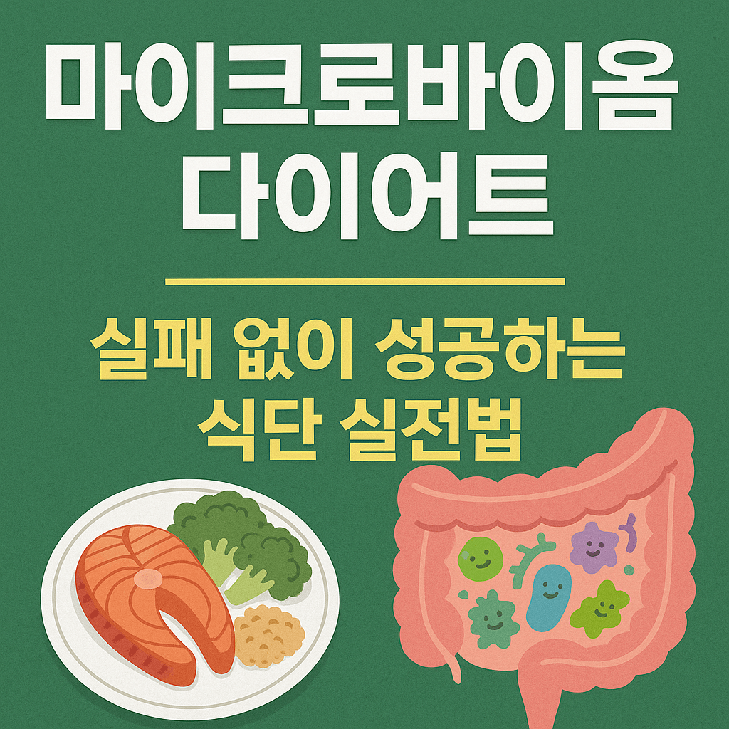 마이크로바이옴 다이어트, 실패 없이 성공하는 식단 실전법