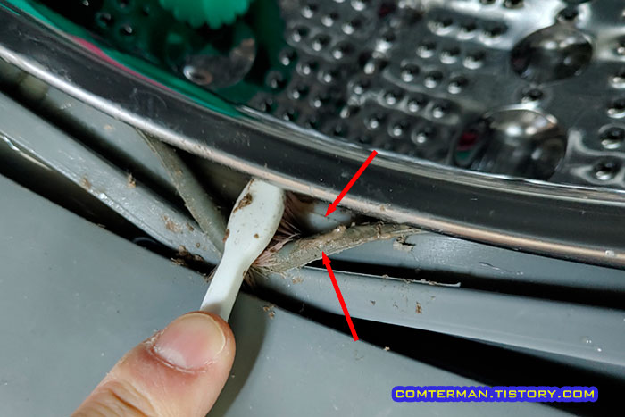 드럼세탁기 청소 세탁후