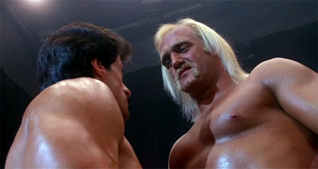 록키와 헐크호간(헐크호건)의 대결 장면입니다.