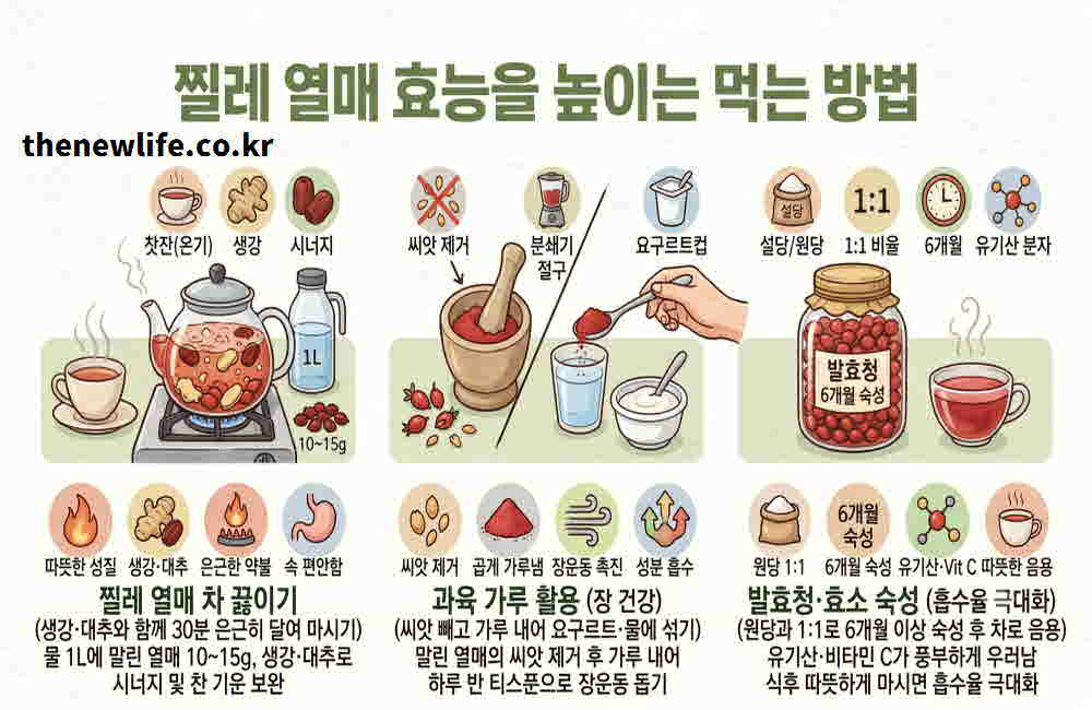 찔레 열매효능 높이는 먹는 방법