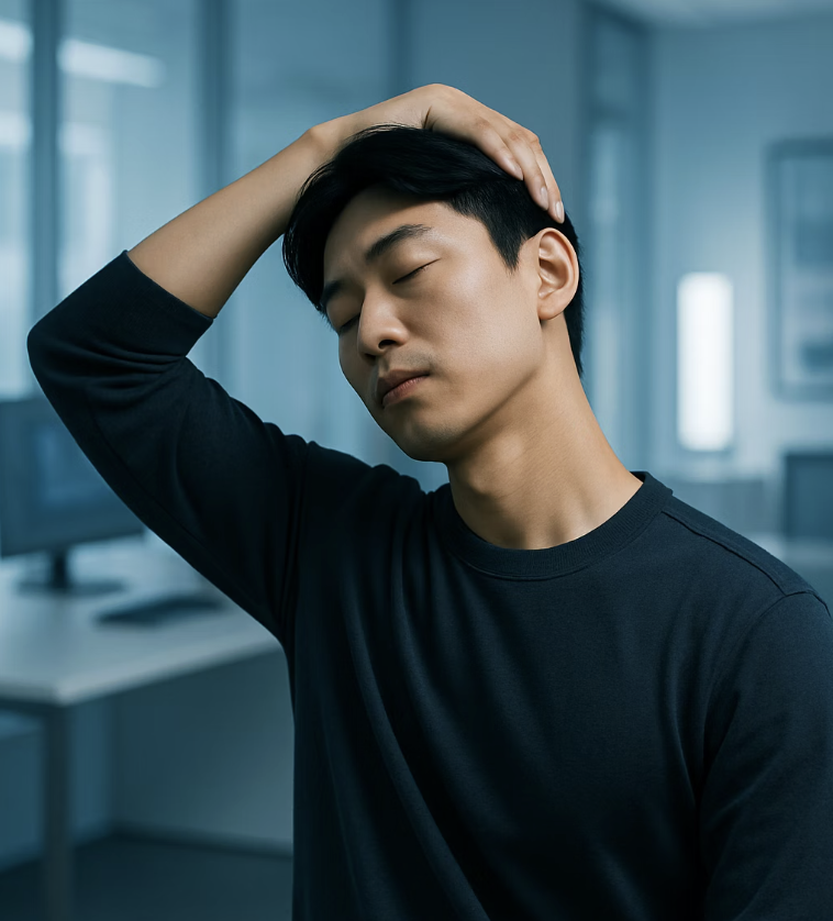 진짜 원인은 따로 있다, 목 스트레칭