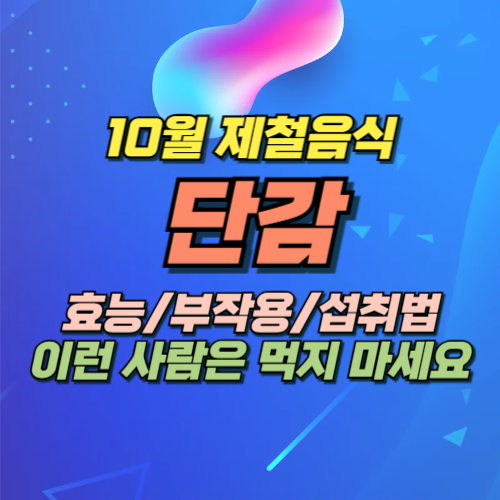10월 제철음식 단감