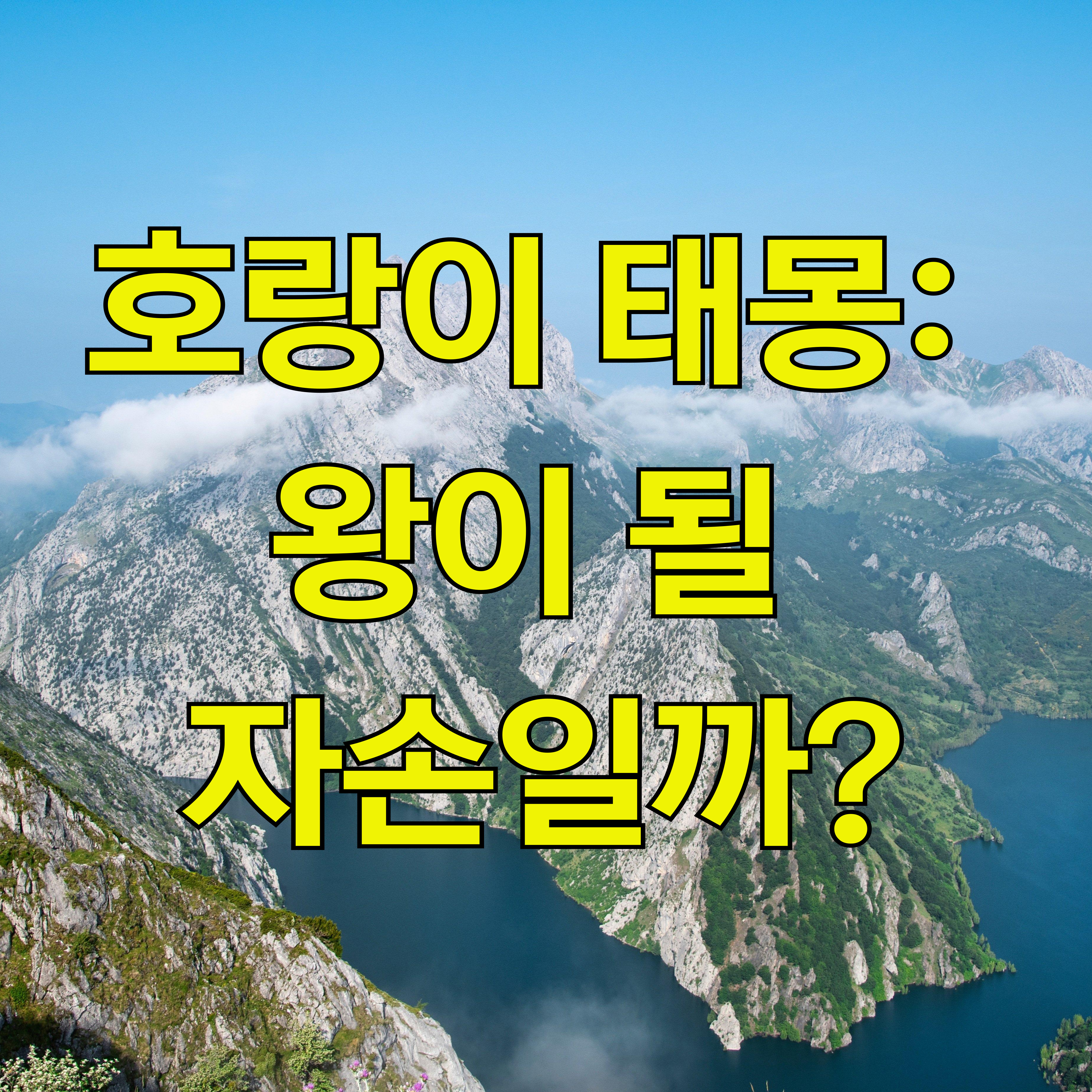 호랑이 태몽-왕이될 자손일까?