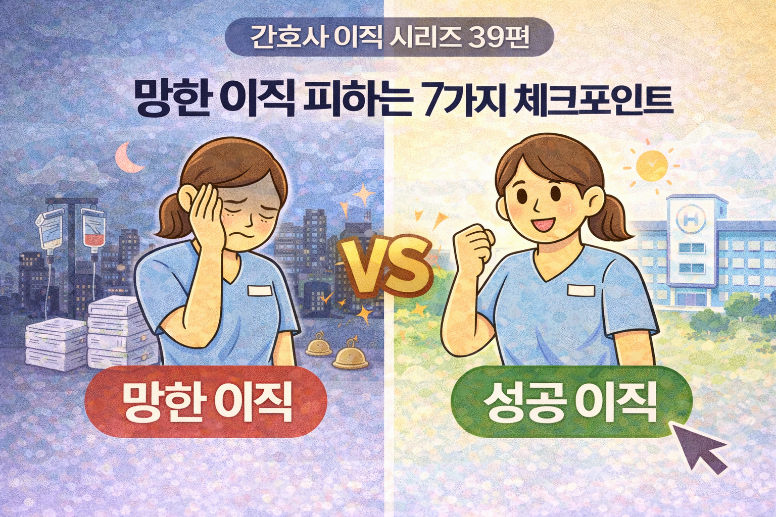🩺 간호사 이직 시리즈 39편: "여기가 지옥인 줄 알았는데..." ❘ 망한 이직 피하는 7가지 체크포인트