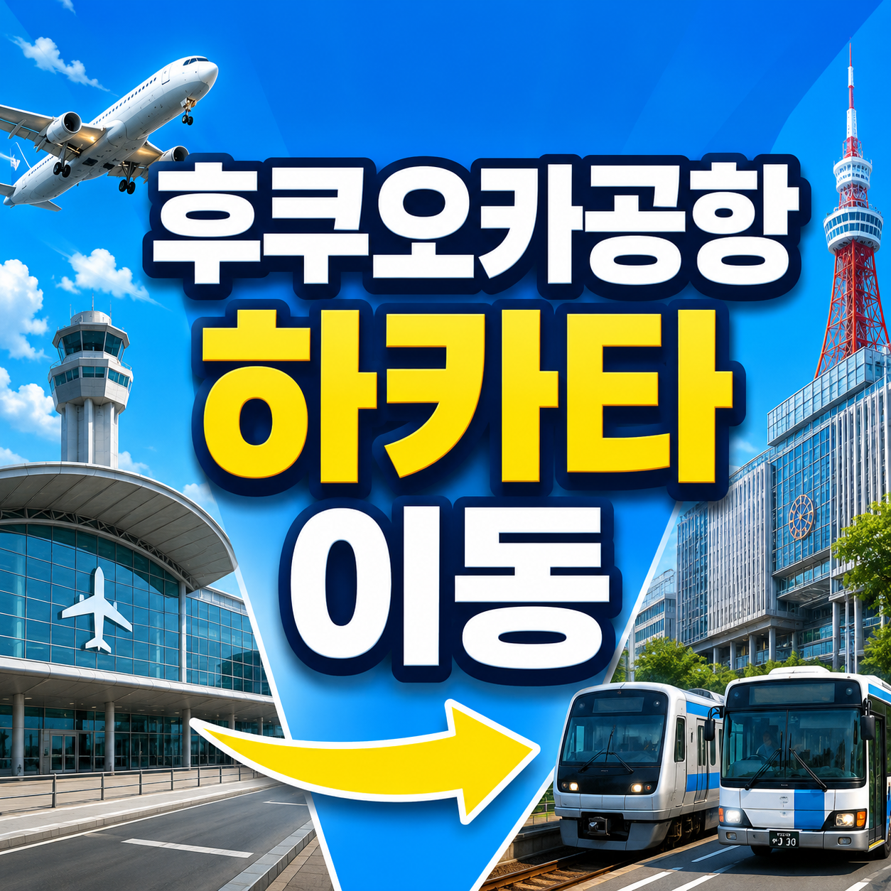 후쿠오카공항 하카타 이동